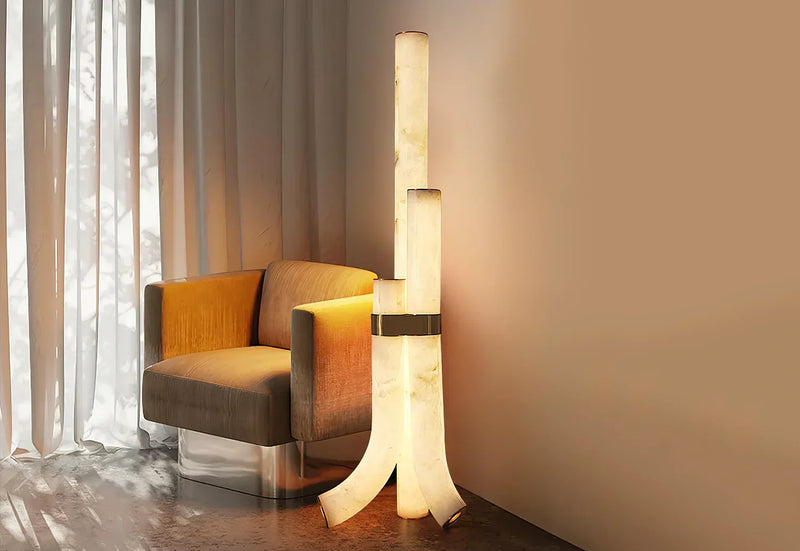 Sculpted by Nature, Designed for Elegance: The Timeless Beauty of Alabaster Floor Lamps