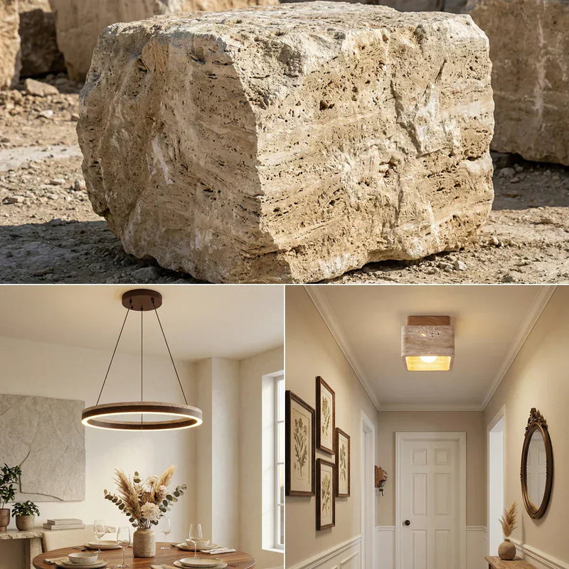 Soul of the Earth: Why Has Travertine Become the "New Darling" of Modern Lighting Design?