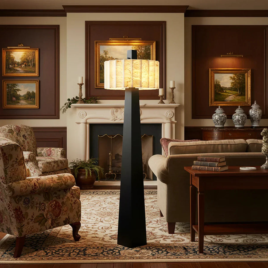 Alabaster Grandeur Floor Lamp