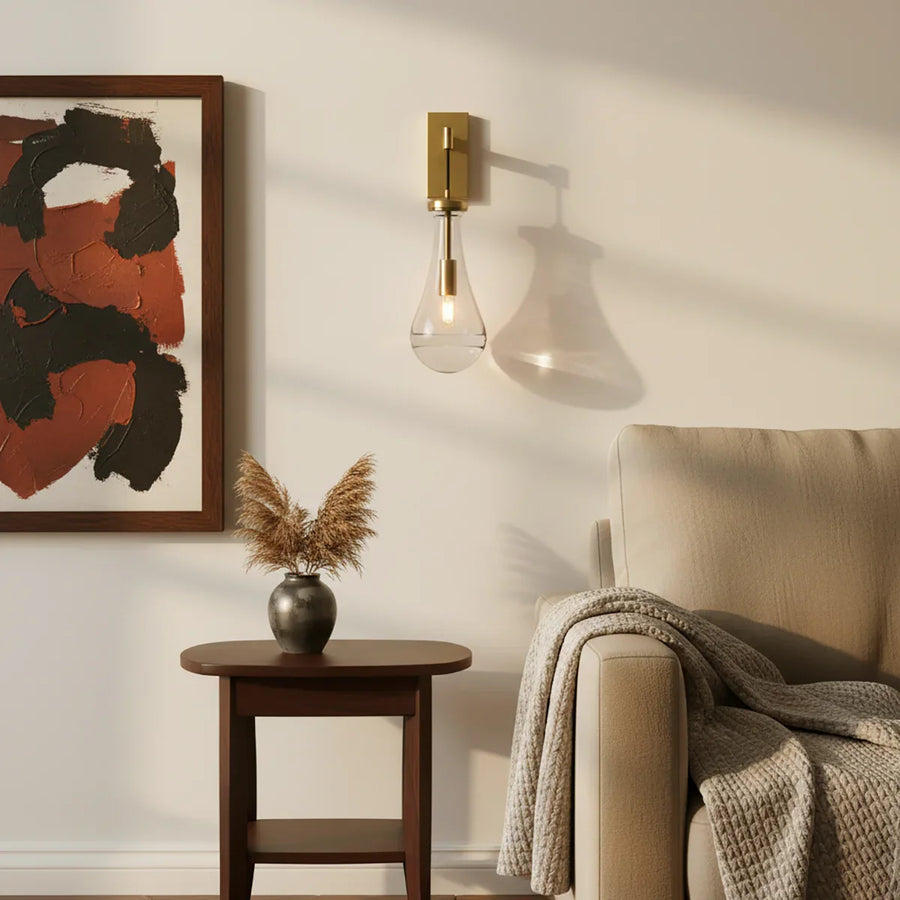 Raindrop Crystal Wall Sconce