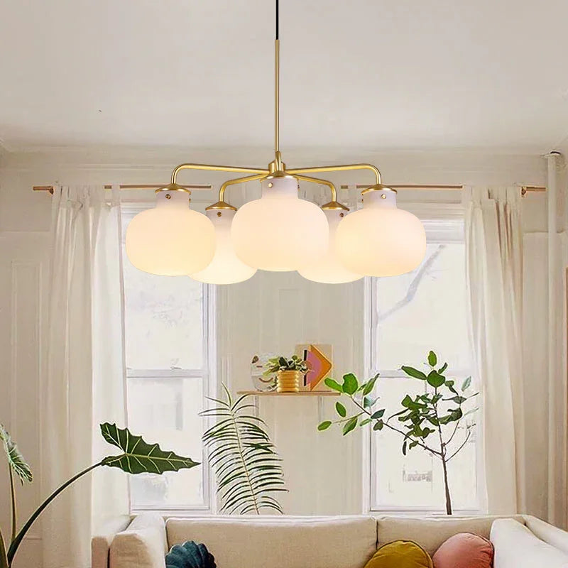 Raito Glass Globe Pendant Chandelier