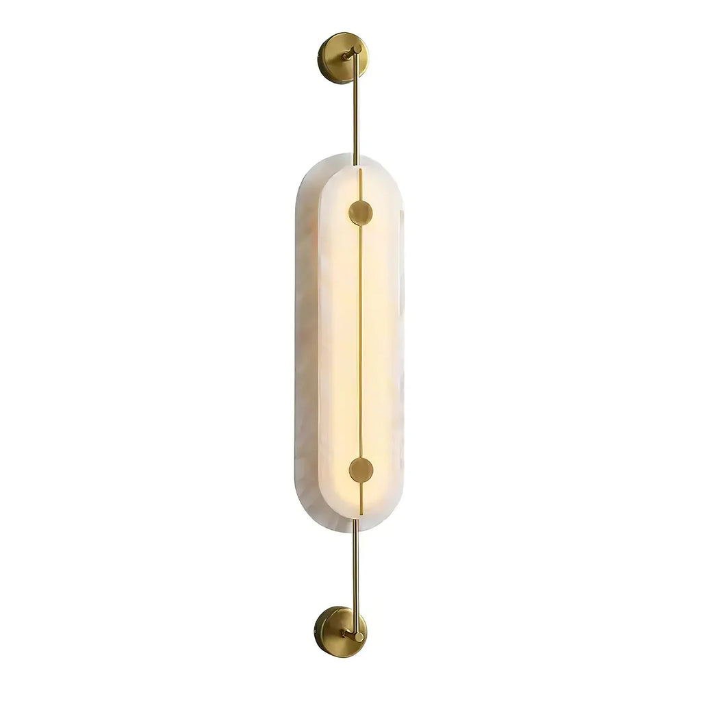 Alabaster Solvane Slender Oval Wall Sconce | Vidirlighting