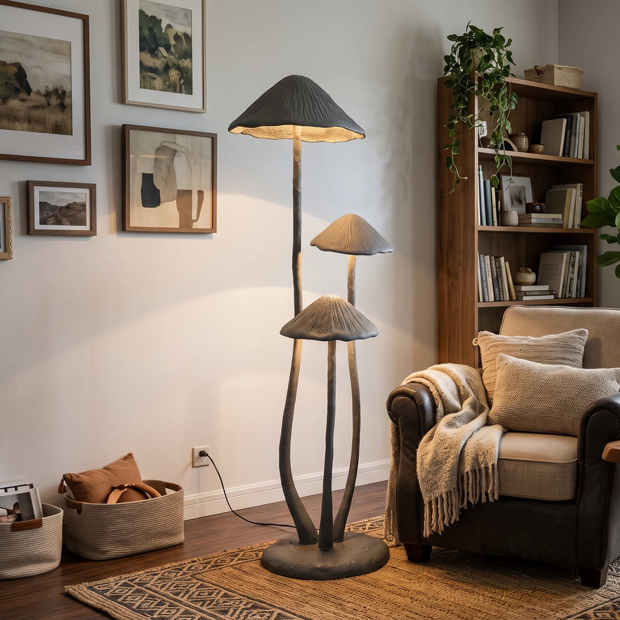 Mori Trio Mushroom Sculptural Floor Lamp