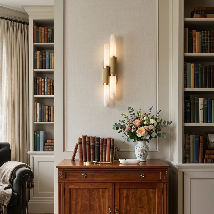 Sartelle Alabaster Wall Sconce