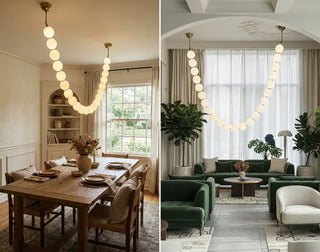 When the Art of Jewelry Meets Light and Shadow: The Design Aesthetics of Pearl Necklace Chandeliers - Vidirlighting