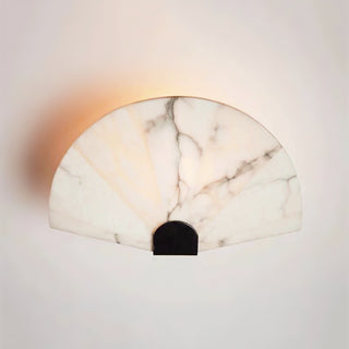 Fan Shaped Alabaster Wall Light