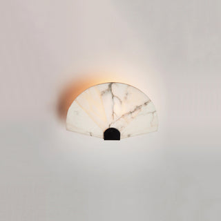 Fan Shaped Alabaster Wall Light