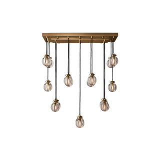 Fantasy Pearl Ball Linear Chandelier 36"