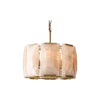 Harson Calcite Round Chandelier 19"