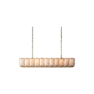 Harson Calcite Rectangular Chandelier 74"