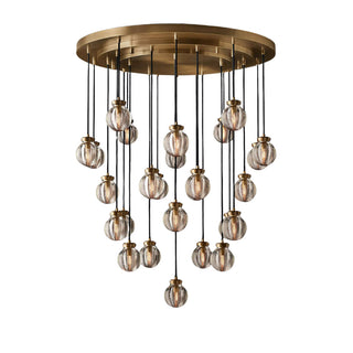 Fantasy Pearl Ball Round Chandelier 38"