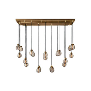 Fantasy Pearl Ball Linear Chandelier 54"