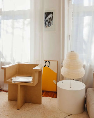 Akari Gourd Shaped Paper 25N Table Lamp