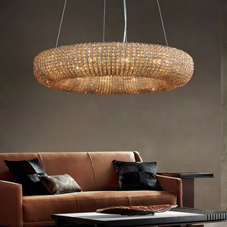 Crystal Clear Round Chandelier