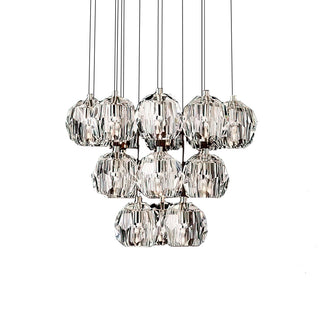 Kristal Crystal Round Cluster Chandelier 19″(4.3″)