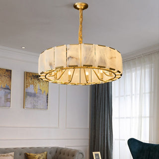 Harson Calcite Round Chandelier 43"