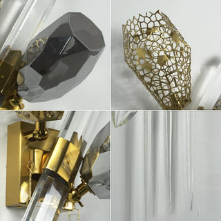 Ottilie Sculptural Crystal Wall Sconce