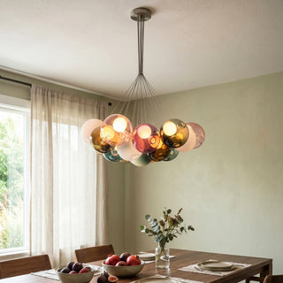 28 Multiple Colour Chandelier - Cluster