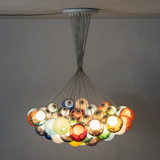 28 Multiple Colour Chandelier - Cluster