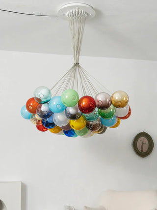 28 Multiple Colour Chandelier - Cluster