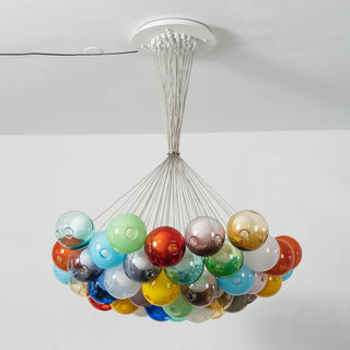 28 Multiple Colour Chandelier - Cluster