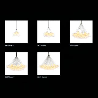 28 Multiple Colour Chandelier - Cluster