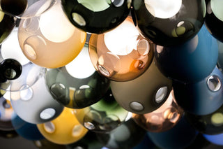 28 Multiple Colour Chandelier - Cluster