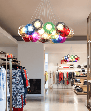 28 Multiple Colour Chandelier - Cluster