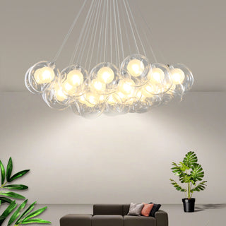 28 Multiple Colour Chandelier - Cluster