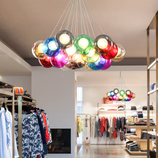 28 Multiple Colour Chandelier - Cluster