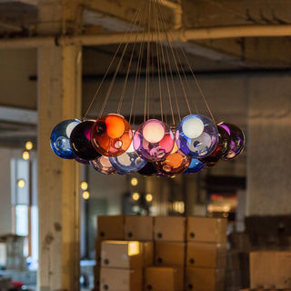 28 Multiple Colour Chandelier - Cluster