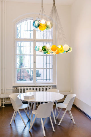 28 Multiple Colour Chandelier - Cluster