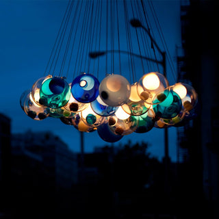 28 Multiple Colour Chandelier - Cluster