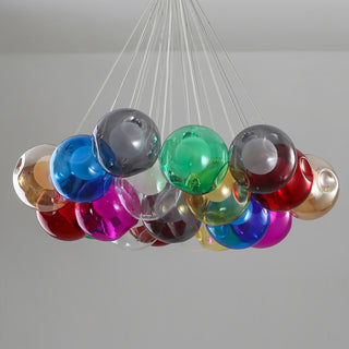 28 Multiple Colour Chandelier - Cluster