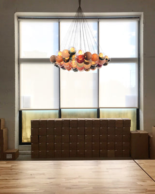 28 Multiple Colour Chandelier - Cluster