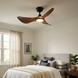 3-Blade Volant Sculptural Ceiling Fan Light