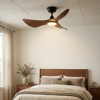 3-Blade Volant Sculptural Ceiling Fan Light