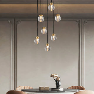 Fantasy Pearl Ball Round Chandelier 60"