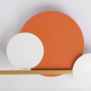 Circular 4 Ring Linear Wall Lamp