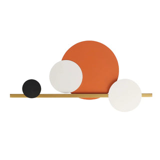 Circular 4 Ring Linear Wall Lamp