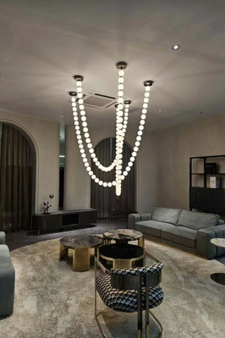 Luxurious Pearl Necklace Chandelier