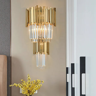 Bourbons Grand Crystal Sconce