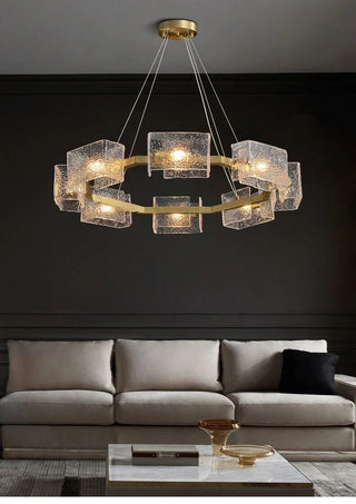 Water ripple Glass  Chandelier
