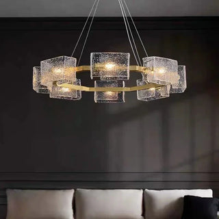 Water ripple Glass  Chandelier