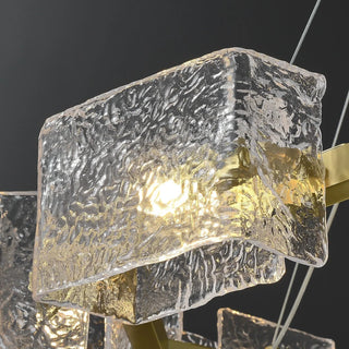 Water ripple Glass  Chandelier