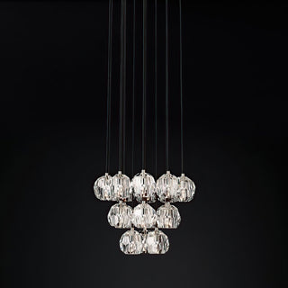 Kristal Crystal Round Cluster Chandelier 19″(4.3″)