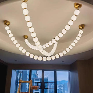 Luxurious Pearl Necklace Chandelier