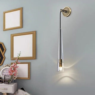 Conical Abner Crystal Wall Lamp