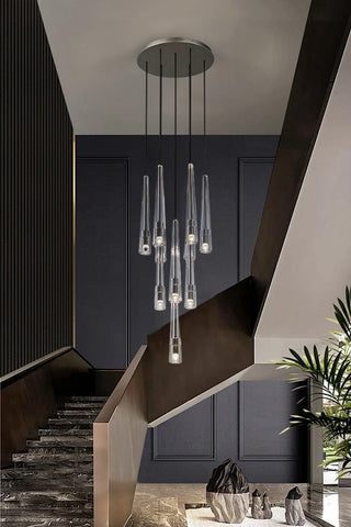 Conical Abner Crystal Multi Head Chandelier