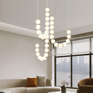 Acrylic Pearl Necklace Chandelier